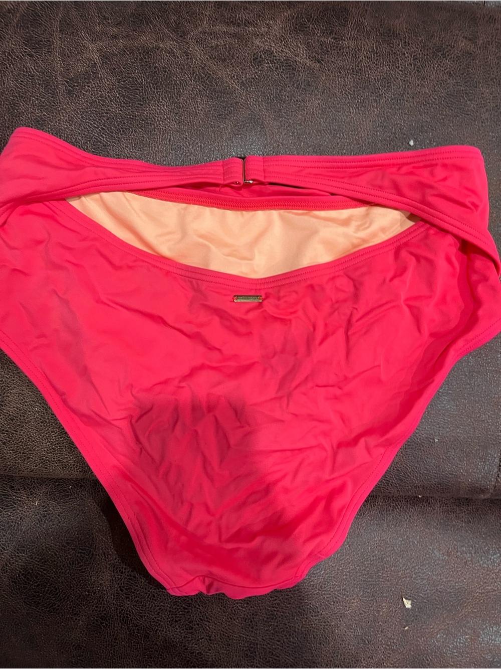 Victoria's Secret Hot Pink Bikini Bottom with Logo Accent